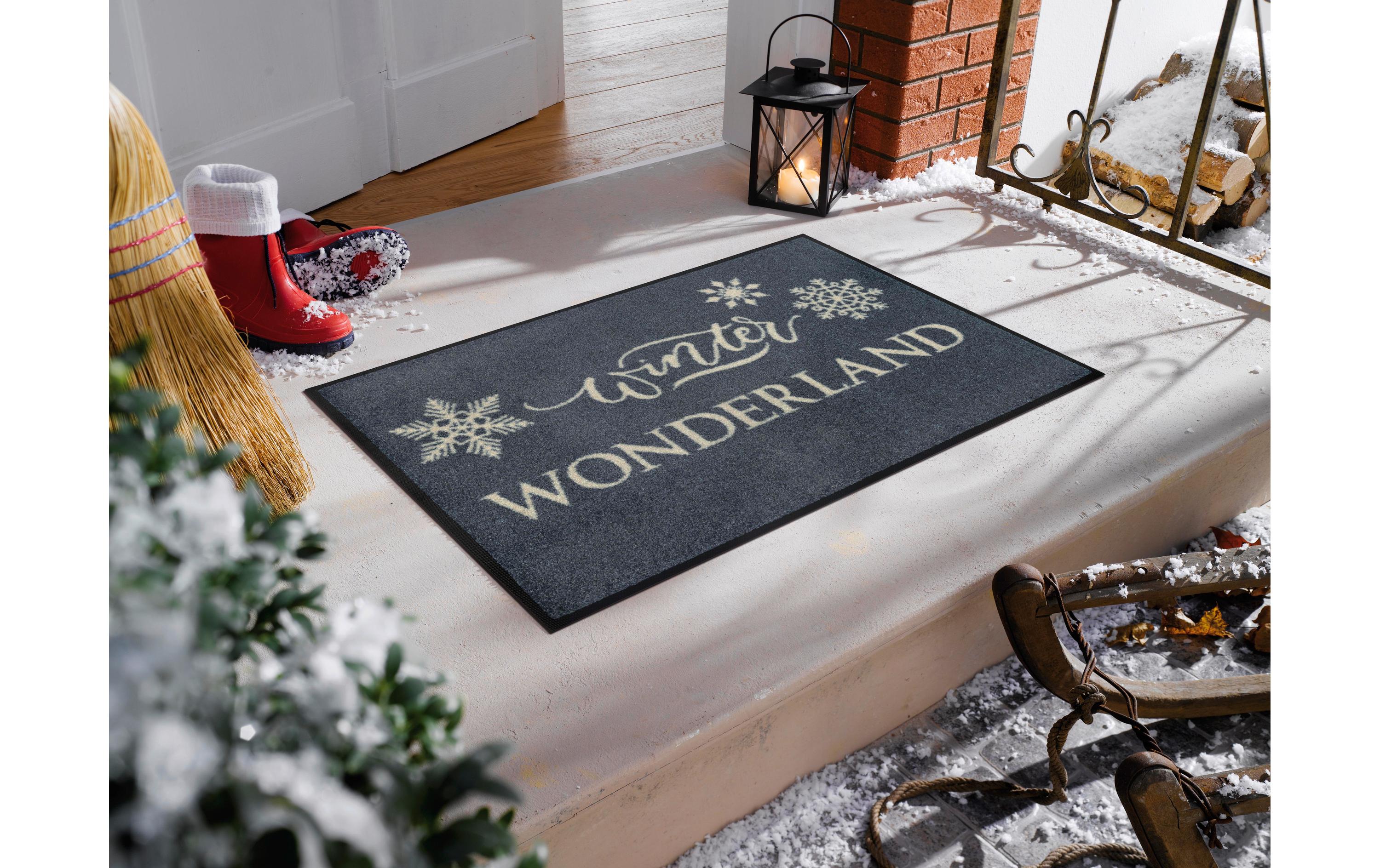 Fussmatte «Winter Wonderland» 50 cm x 75 cmPflegeleichte und rutschfeste Schmutzfangmatte