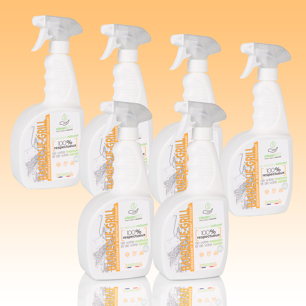Dégraissant liquide spécial barbecue - sprayer - 750ml - ecologique et hypoallergénique - nettoyant grilles de barbecue et planchas