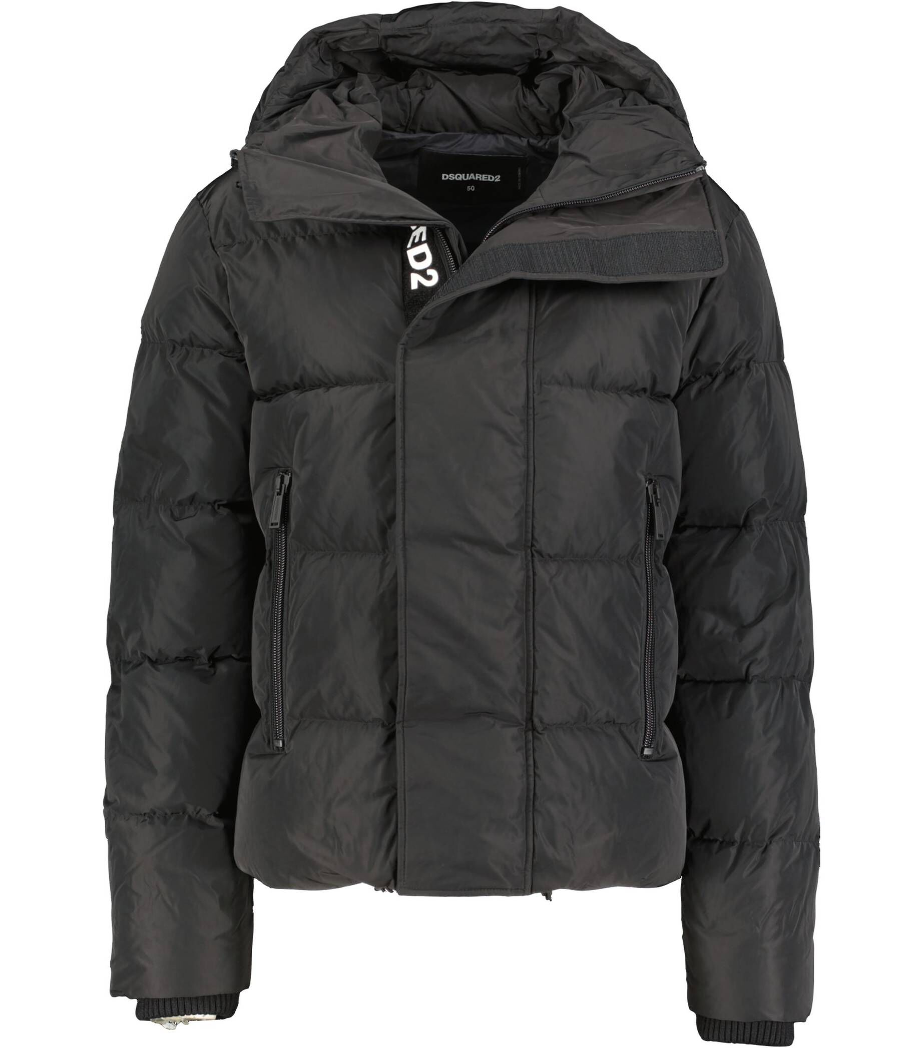 Dsquared2| Herren Daunenjacke BOMBER PUFFER mit Kapuze