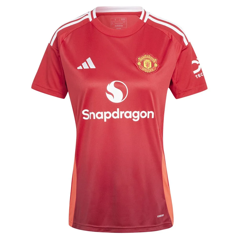 Camiseta feminina de manga curta adidas Manchester United 24/25 Home