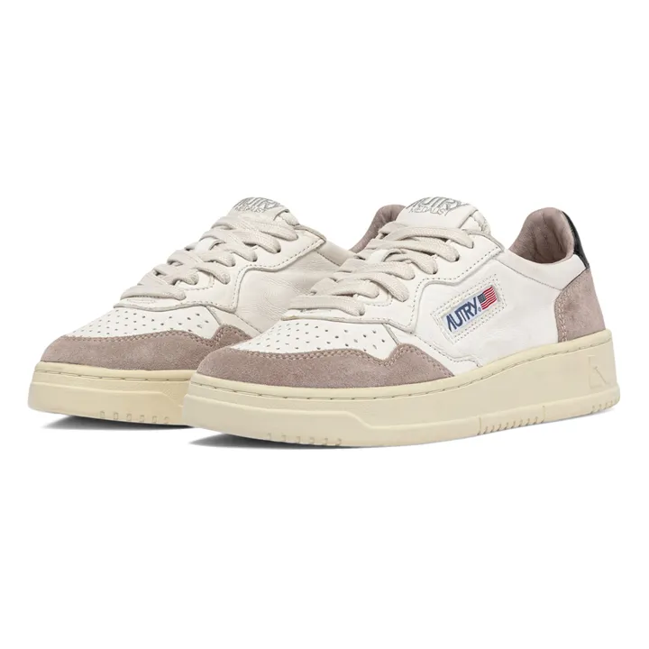 Autry Baskets Medalist Low Cuir de Chèvre/Suède | Beige