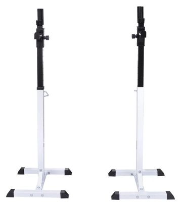 Support barres haltères longs musculation 12 niveaux blanc noir 02_0000727