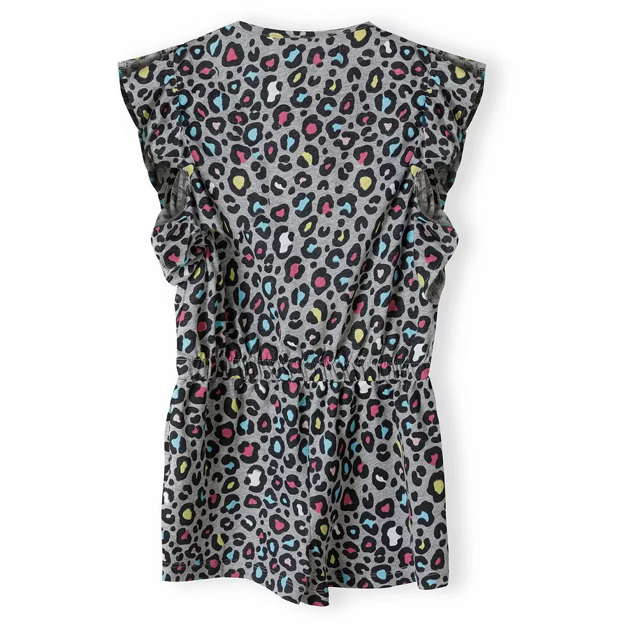 MINOTI Jumpsuit Grau MeliertRosaMintgrün