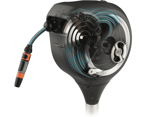GARDENA RollUp M tuinslangbox inclusief 20 m slang, 360° draaibaar en RollControl-technologie