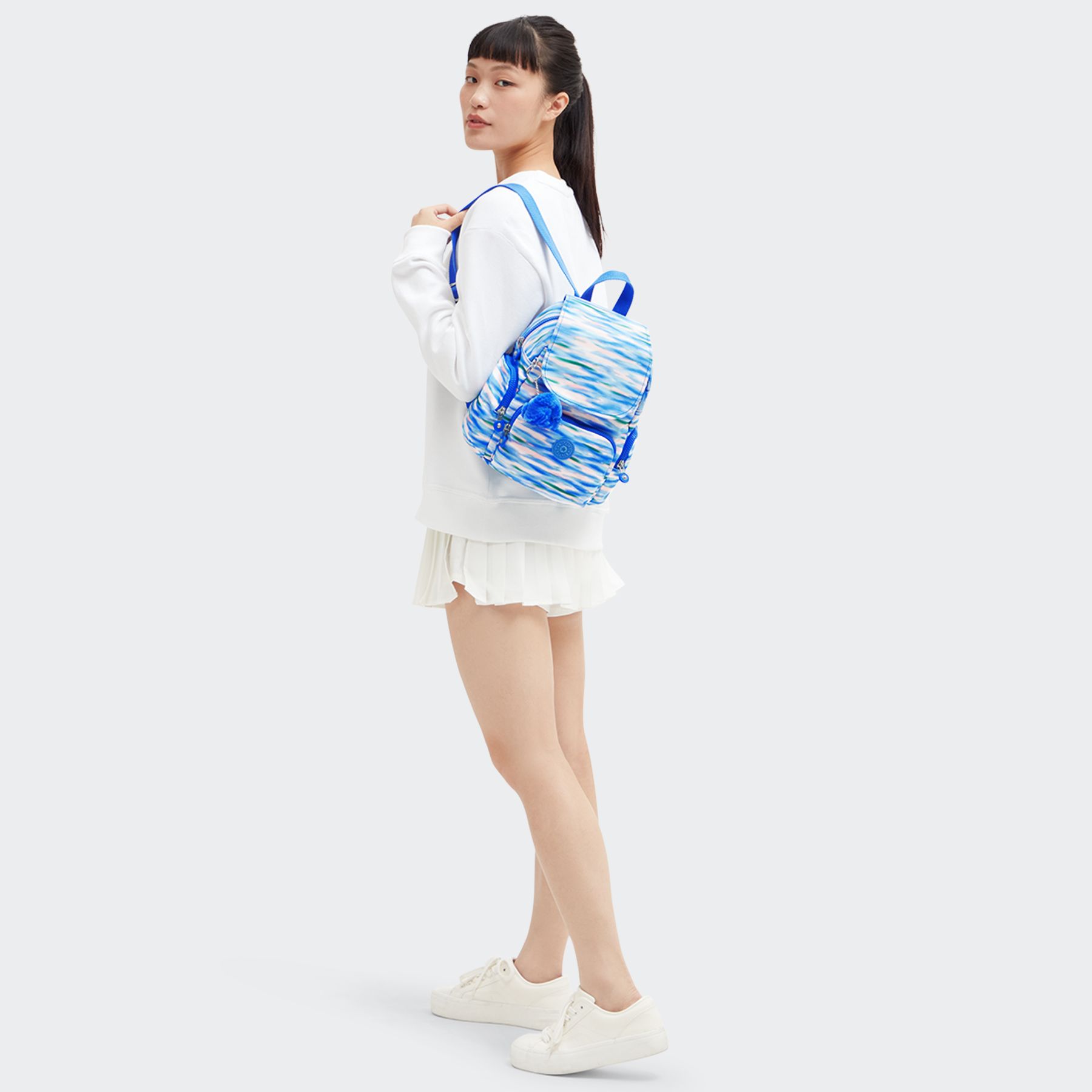 CITY ZIP MINI Mini sac à dos avec bretelles ajustables - Diluted Blue