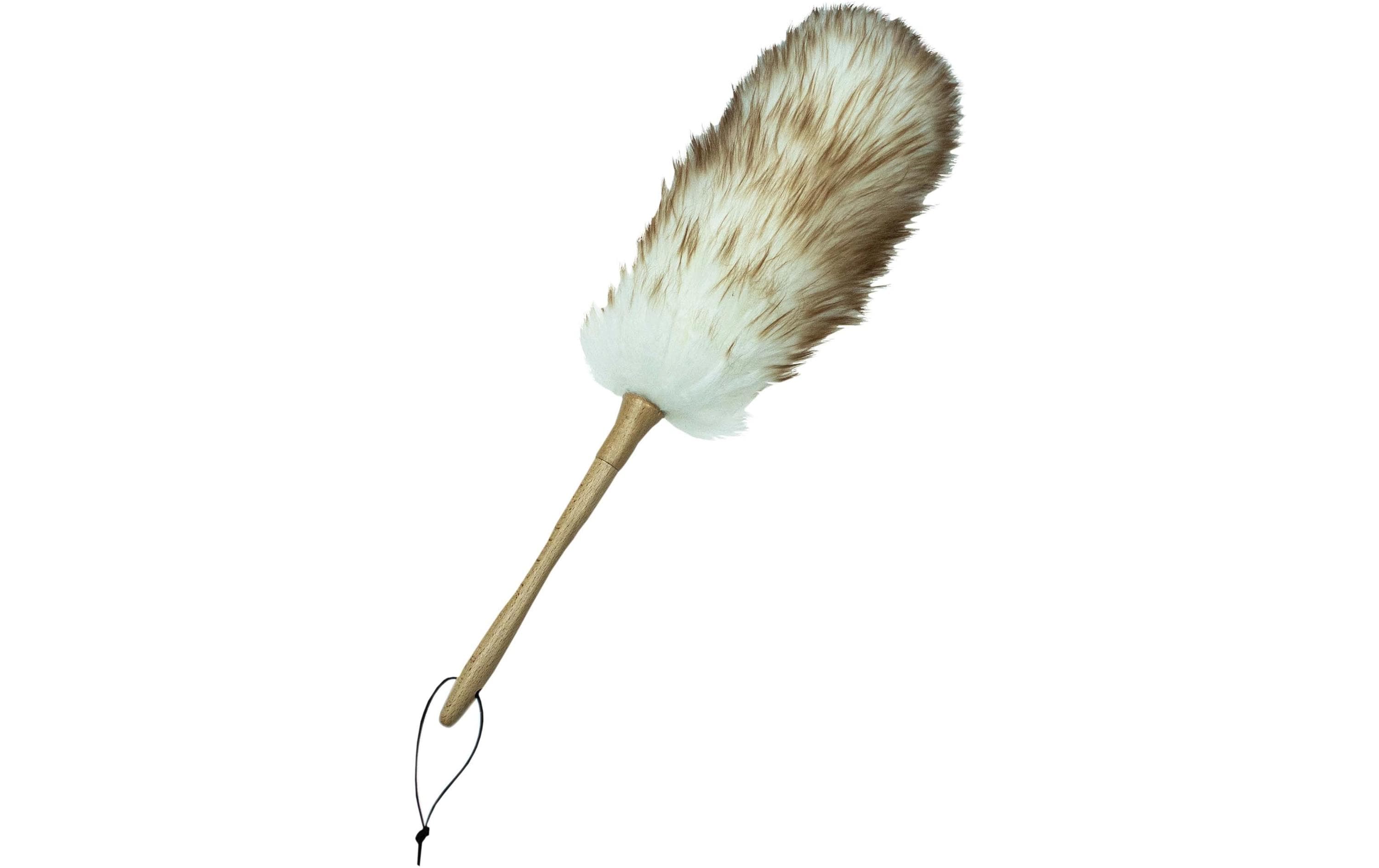 Staubwedel 52 cm WeissStaubwedel mit Holzgriff