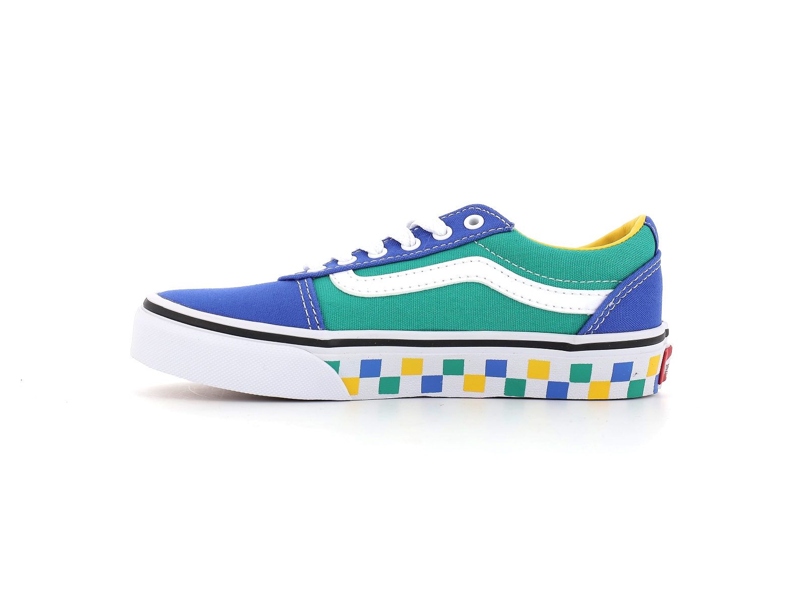 Vans-VN0A5KR6APR1 Textile Bleu-Jaune