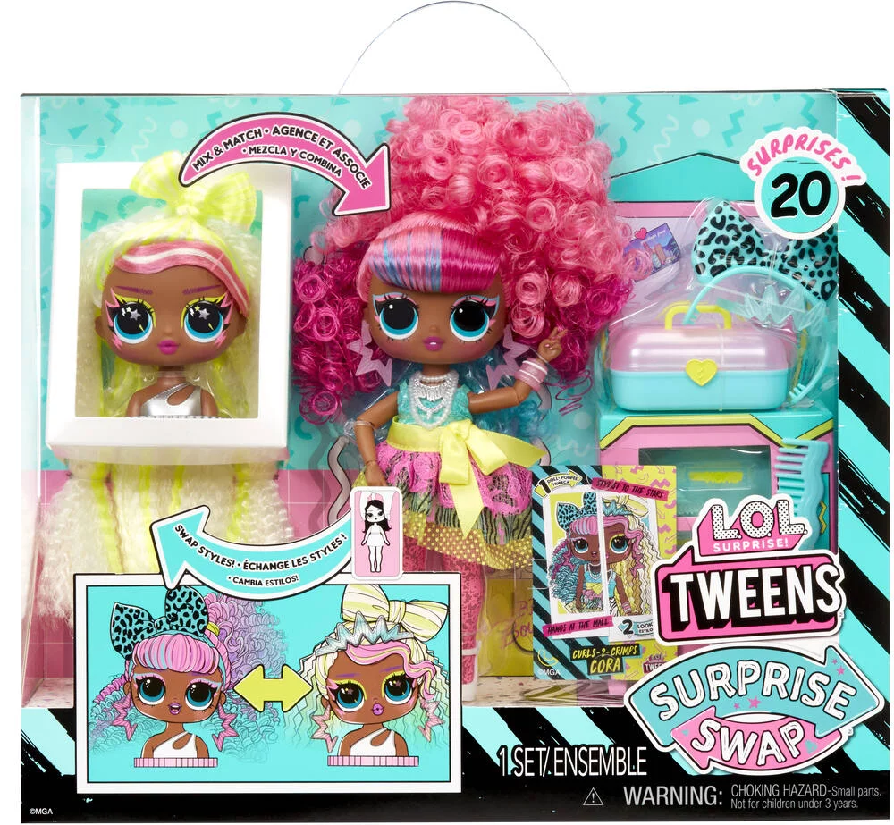 L O L SURPRISE - TWEENS SURPRISE SWAP FASHION CURLS-2- CRIMPS CORA