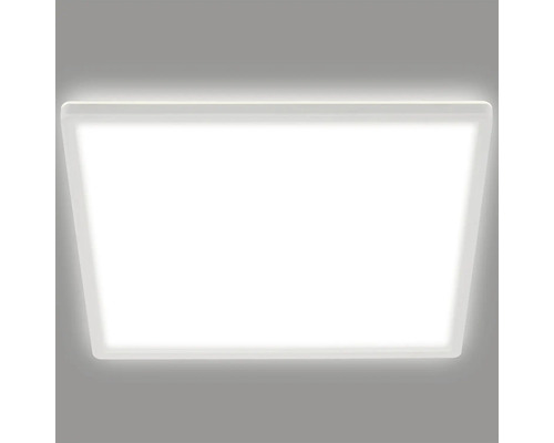LED plafondlamp 18W 2400 lm 4000 K 29,3x29,3 cm Slank wit + achtergrondverlichting
