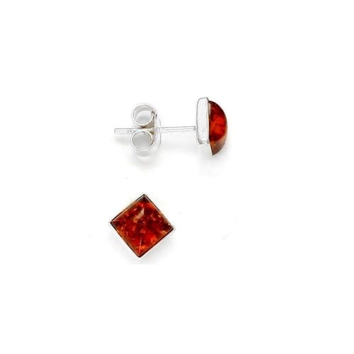 Clous d'oreilles ambre