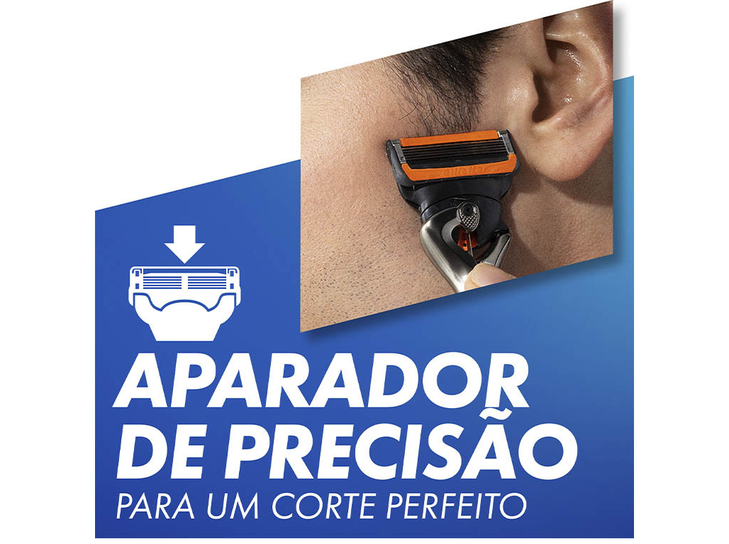 MÁQUINA DE BARBEAR COM 1 RECARGA DE LÂMINA PROGLIDE POWER GILLETTE
