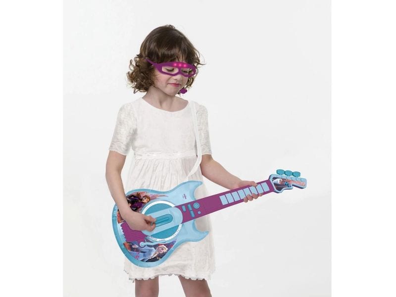 Lexibook Musikinstrument Disney Frozen Elektronische Gitarr Entdecken Sie Musik mit dieser Rock'n'Roll E-Gitarre