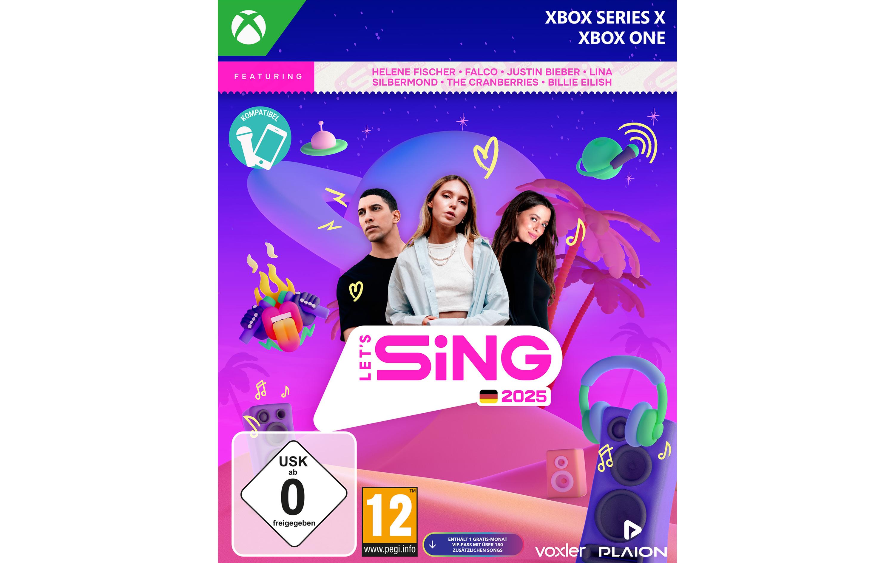 Let's Sing 2025 German VersionAnspruchsvolles Karaoke-Spiel für die Xbox Series X und One