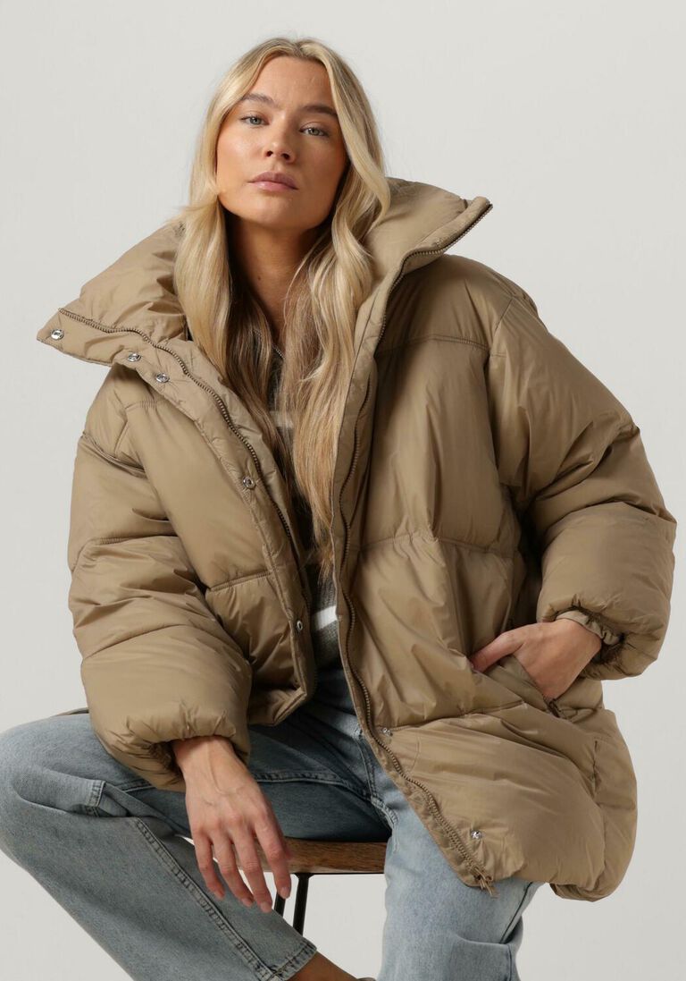 MSCH COPENHAGEN beige msch copenhagen gewatteerde jas mschdiona jacket