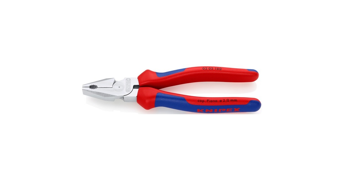 KNIPEXKracht-Kombitang 180 mm combinatietang  (Rood/blauw)