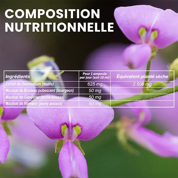 Santarome Phyto - Desmodium 2500 - Desintoxicante Hepático - 20 ampolas