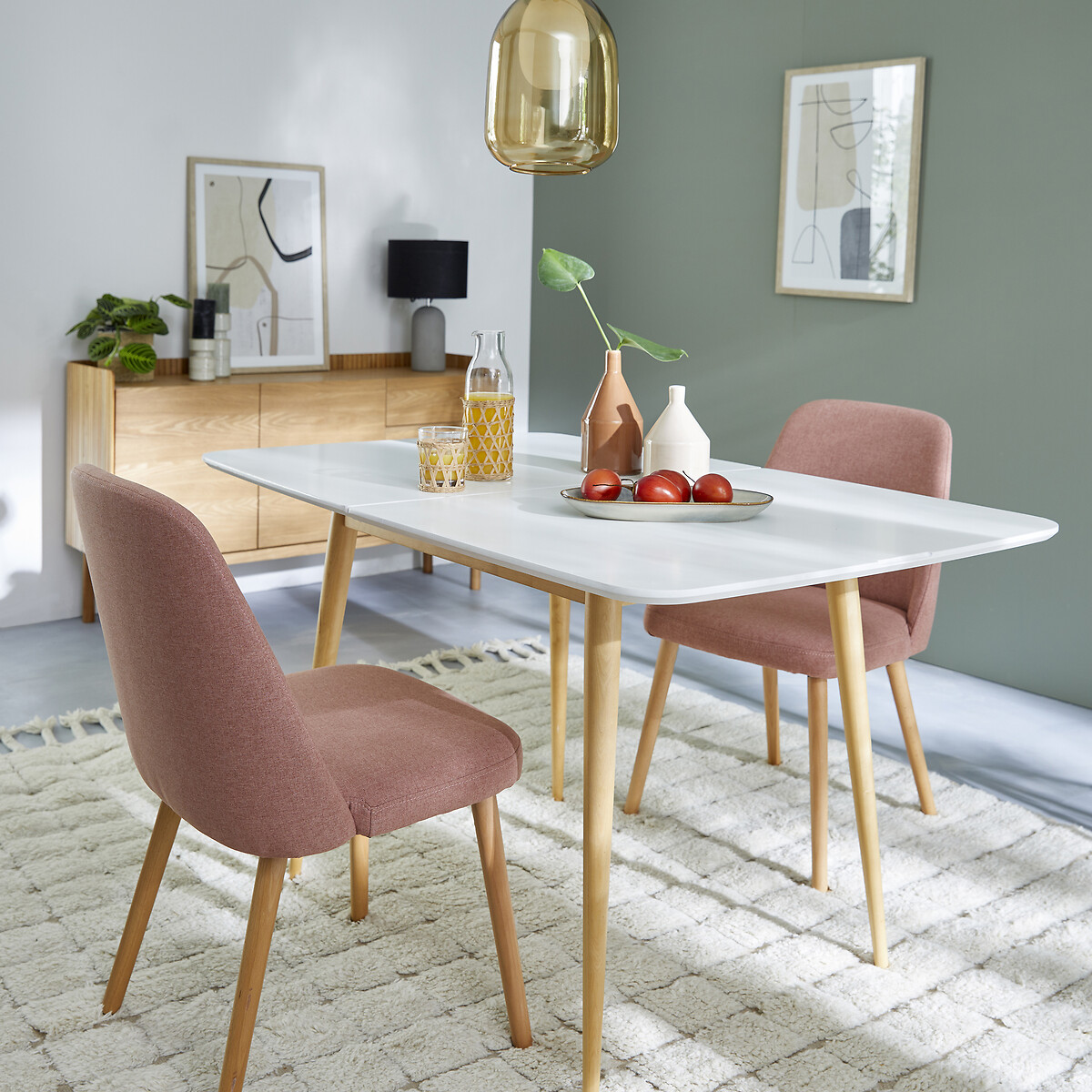 LA REDOUTE INTERIEURS<br>Mesa com extensões, 2 a 6 pessoas, Jimi