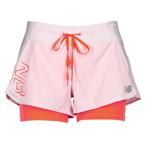 New Balance - PRINTED IMPACT RUN 2IN1 SHORT - Rose