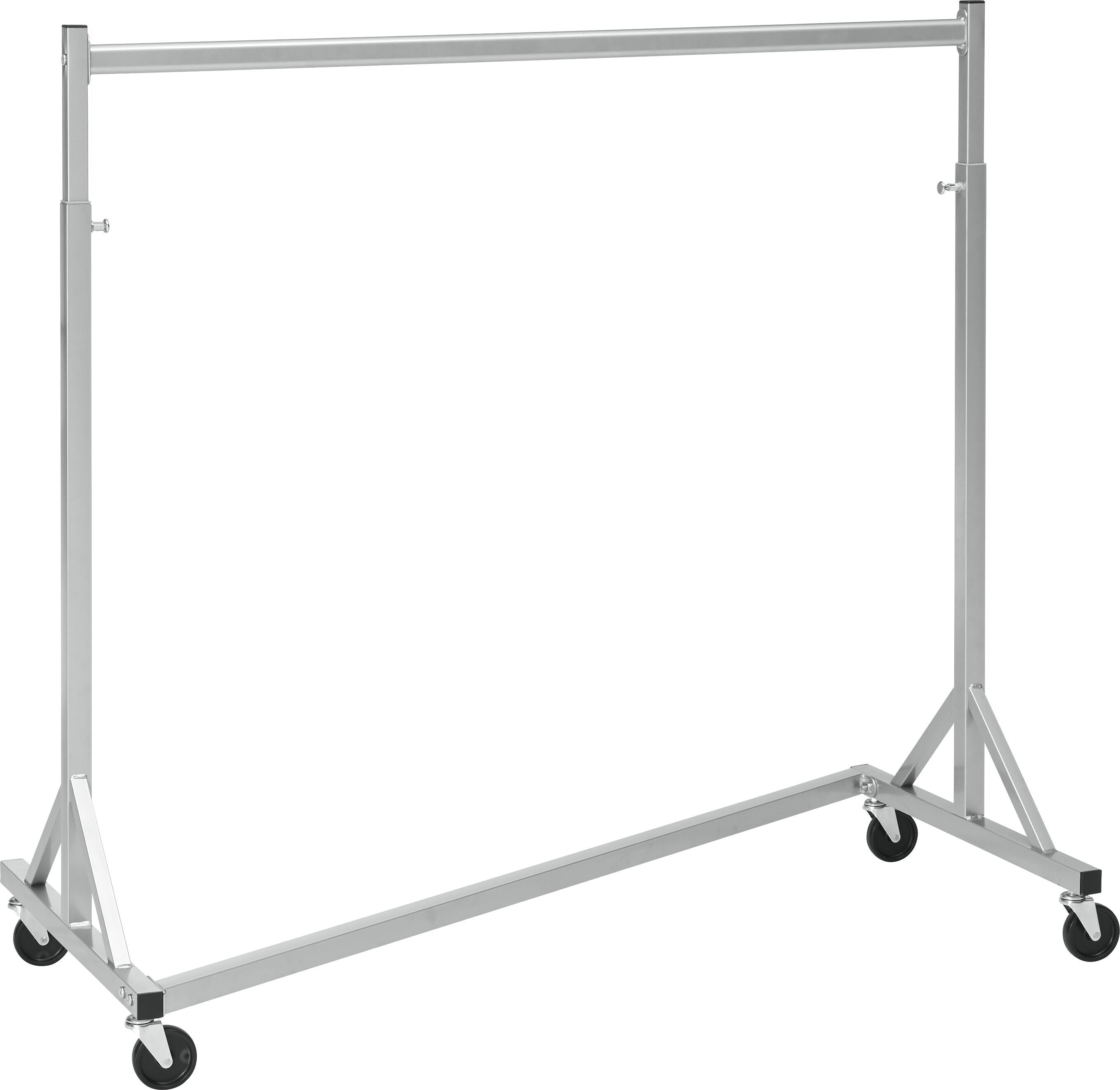 MILLIE Rollgarderobe - Alufarbig / B: 120.0 cm x T: 59.0 cm x H: 185.0 cm