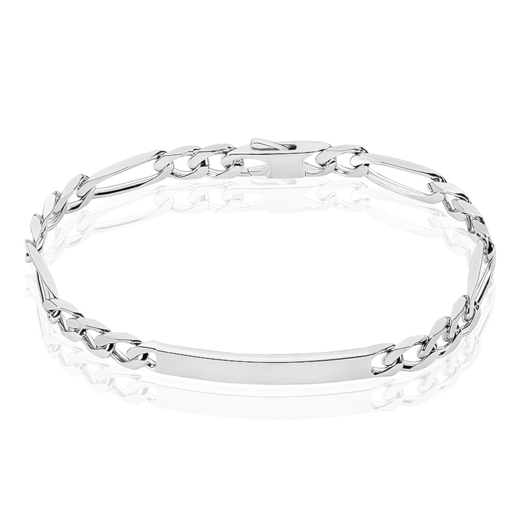 Bracelet Identité Vivian Argent Blanc