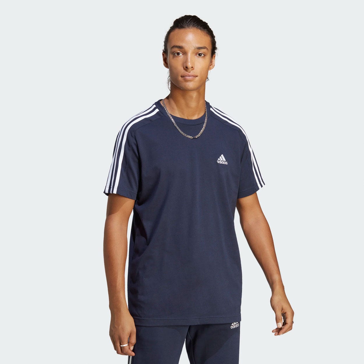 adidas  Essentials Single Jersey 3-Stripes T-shirt