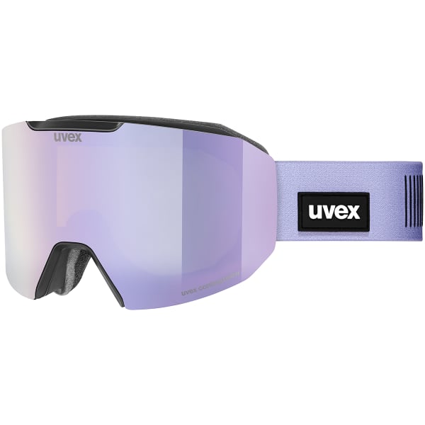 Masque de ski UVEX EVIDNT ATTRACT S BLACK MATT/MIRROR LAVENDER