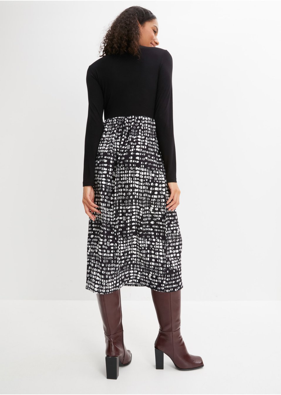 Robe à jupe imprimée