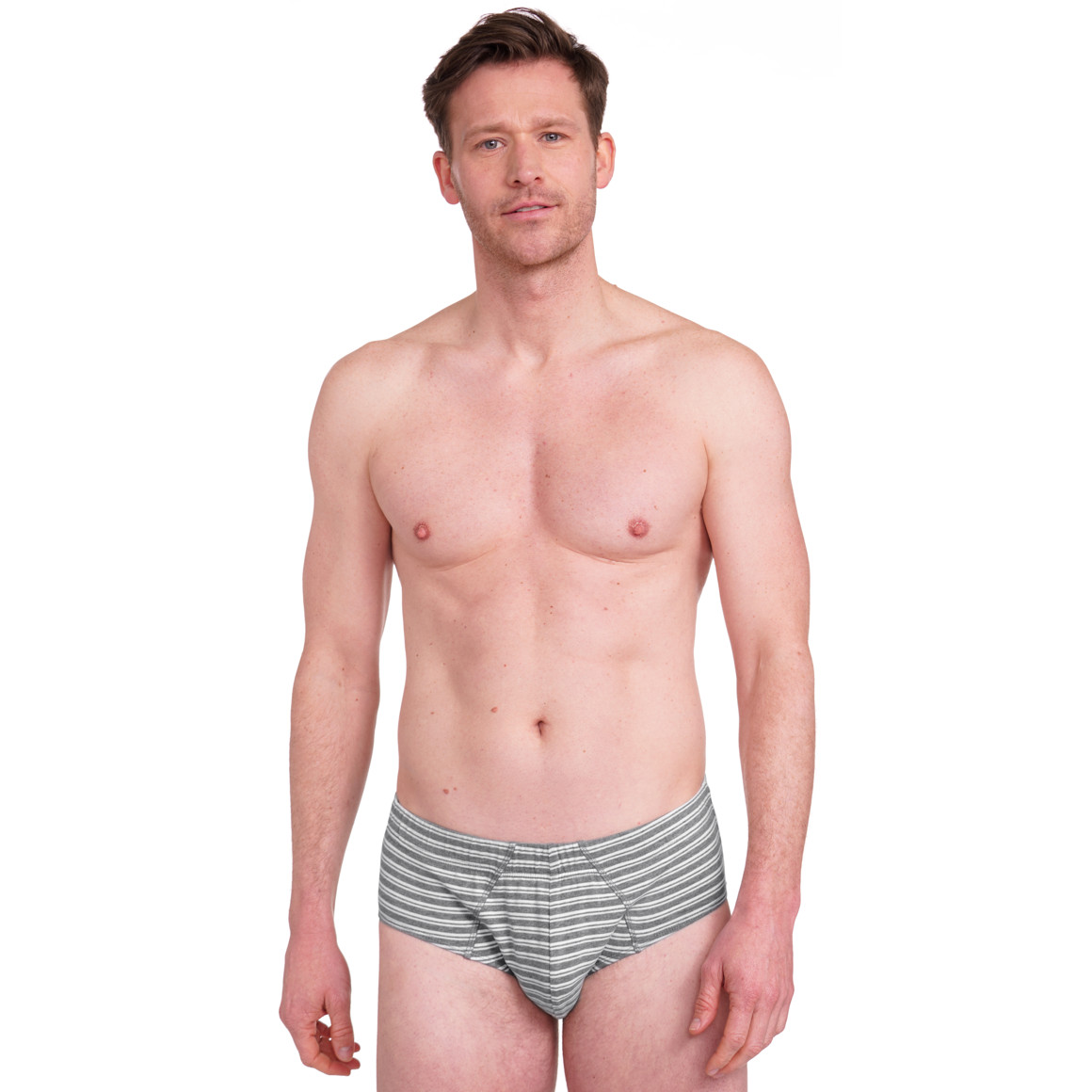 VanVaan Herren Slip mit Streifen dunkelgrau