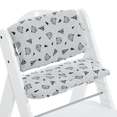 Coussin pour chaise haute Alpha+ - Gris motifs - HAUCK