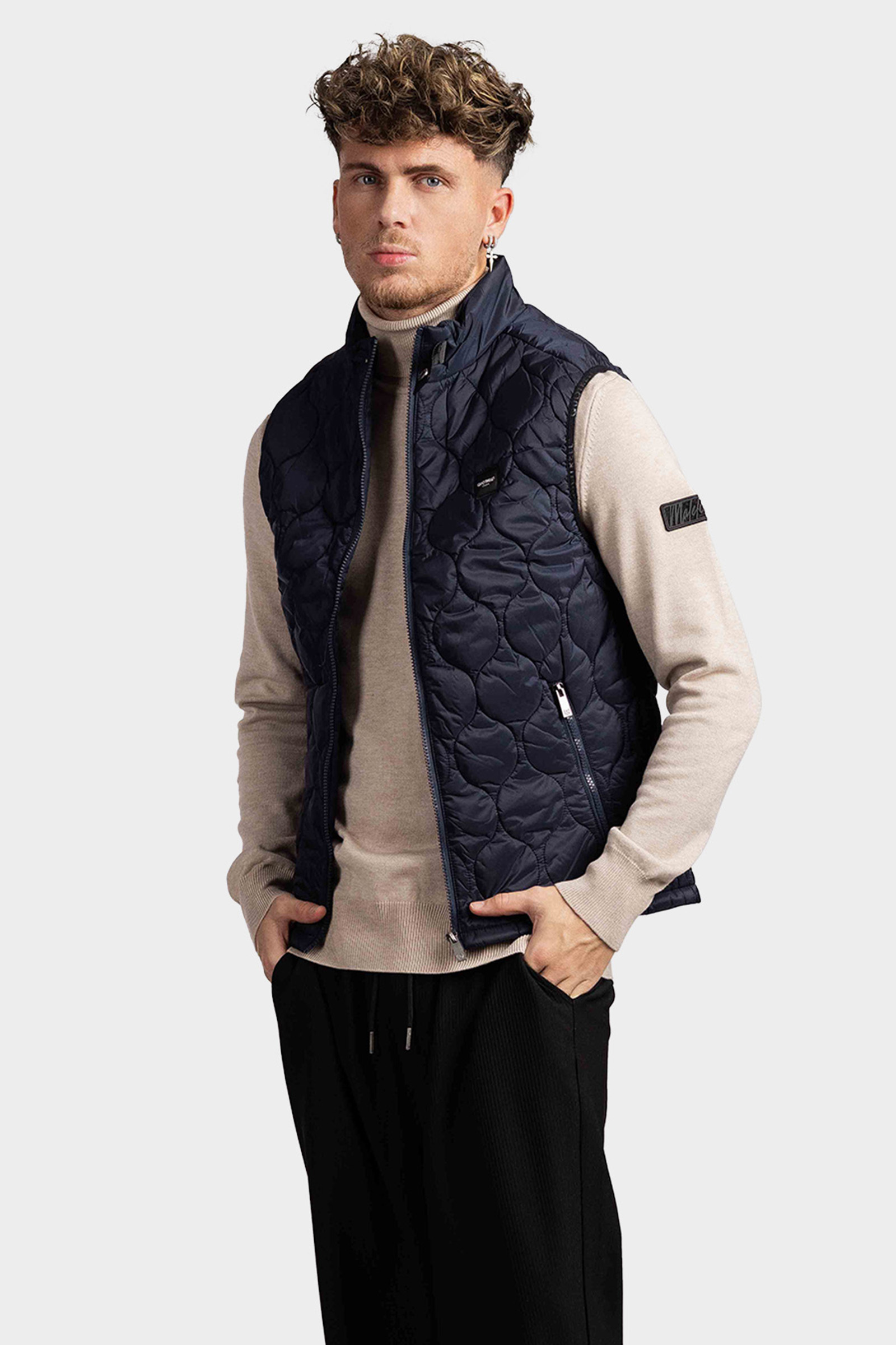 Quotrell Couture Dijon Bodywarmer Heren Donkerblauw