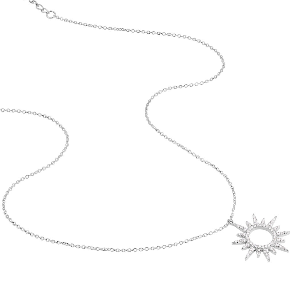 Collier Anaiz Argent Blanc Oxyde De Zirconium