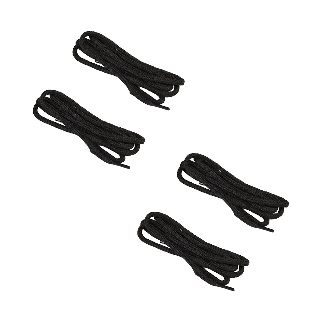 Lot de 2 paires de lacets ronds noirs 75cm
