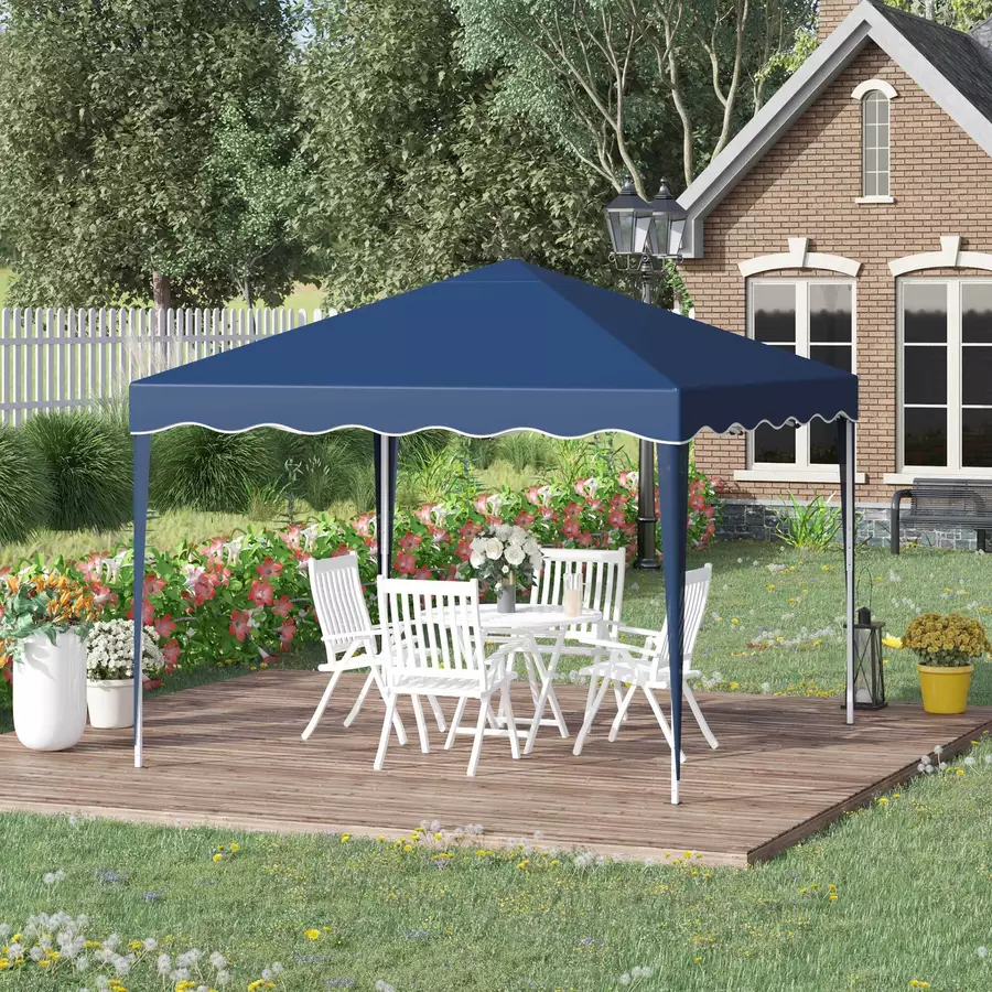 Outsunny Faltpavillon mit Tragetasche blau