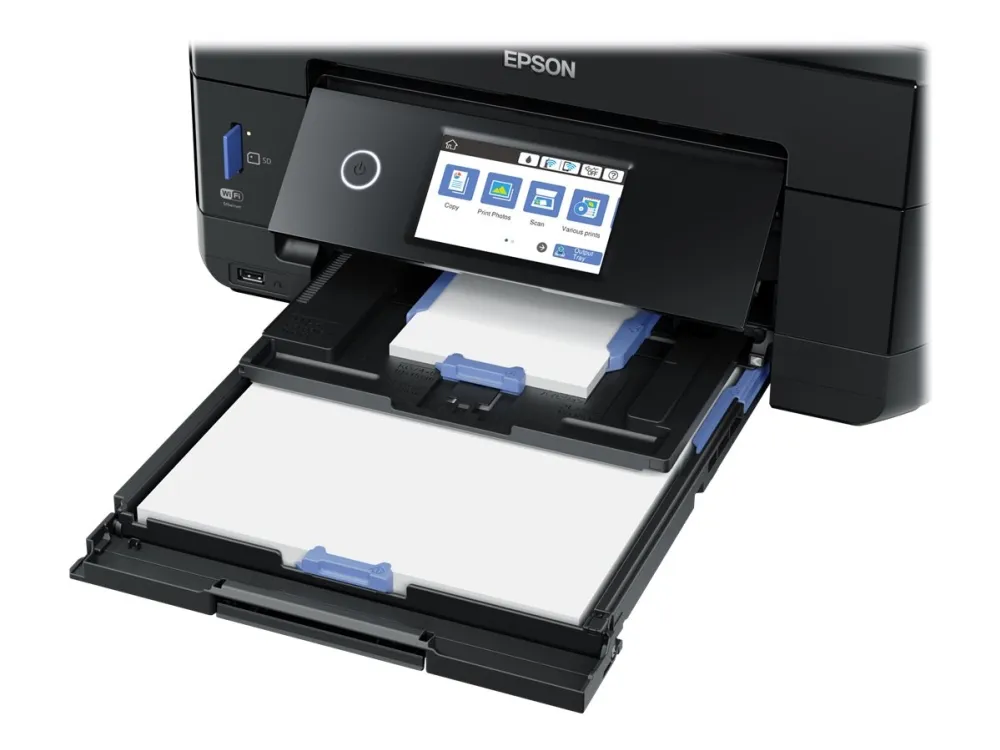 Epson Expression Premium XP-7100 Small-in-One - Multifunktionsprinter - farve - blækprinter - Legal (216 x 356 mm) (original) - A4/Legal (medie) - op til 11 spm (kopiering) - op til 15.8 spm (udskriver) - 120 ark - USB 2.0, Gigabit LAN, Wi-Fi(n) - so