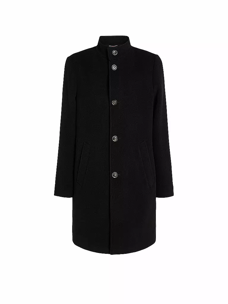 TOMMY HILFIGER Wollmantel schwarz