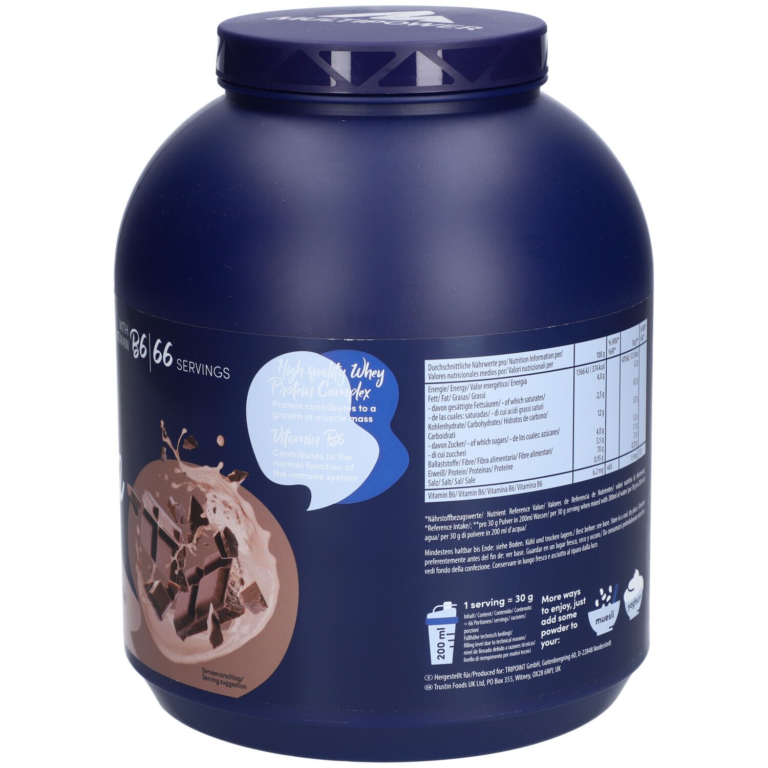 Multipower® 100 % Pure Whey Protein Schoko