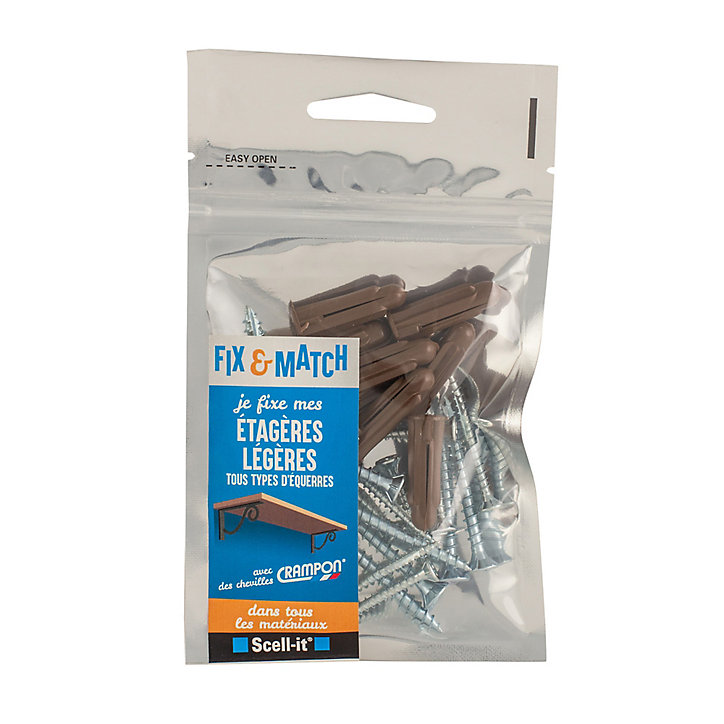 Kit de fixation étagères légères Scell-It 
