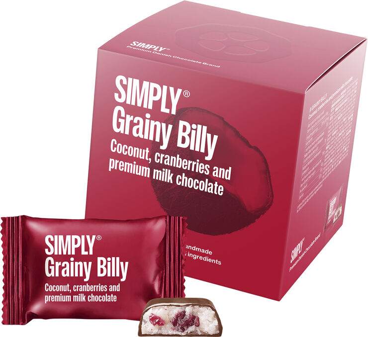 Simply Chocolate Cube, Grainy Billy (90 g)