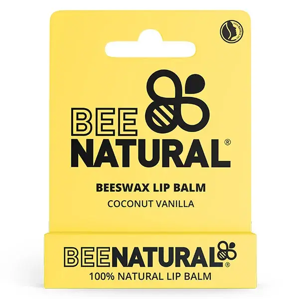 Bálsamo labial Bee Natural de baunilha e coco