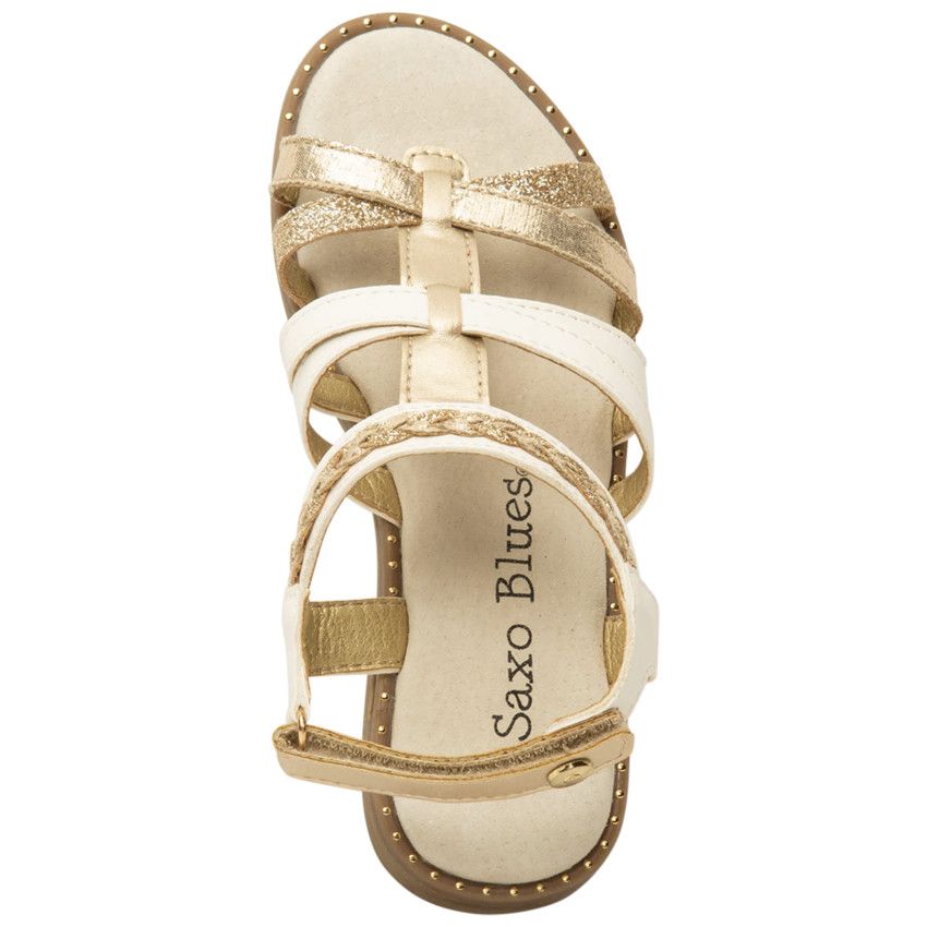 Nu-pieds à brides fantaisie pour fille - Blanc