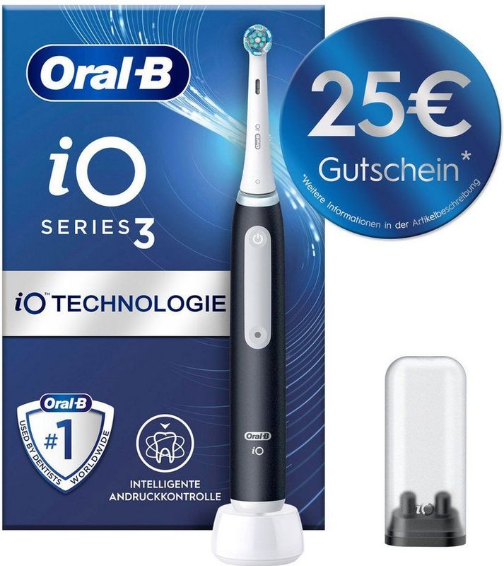 Oral-B - iO 3 - Elektrische Tandenborstel - Zwart - Lithium-ion Batterij