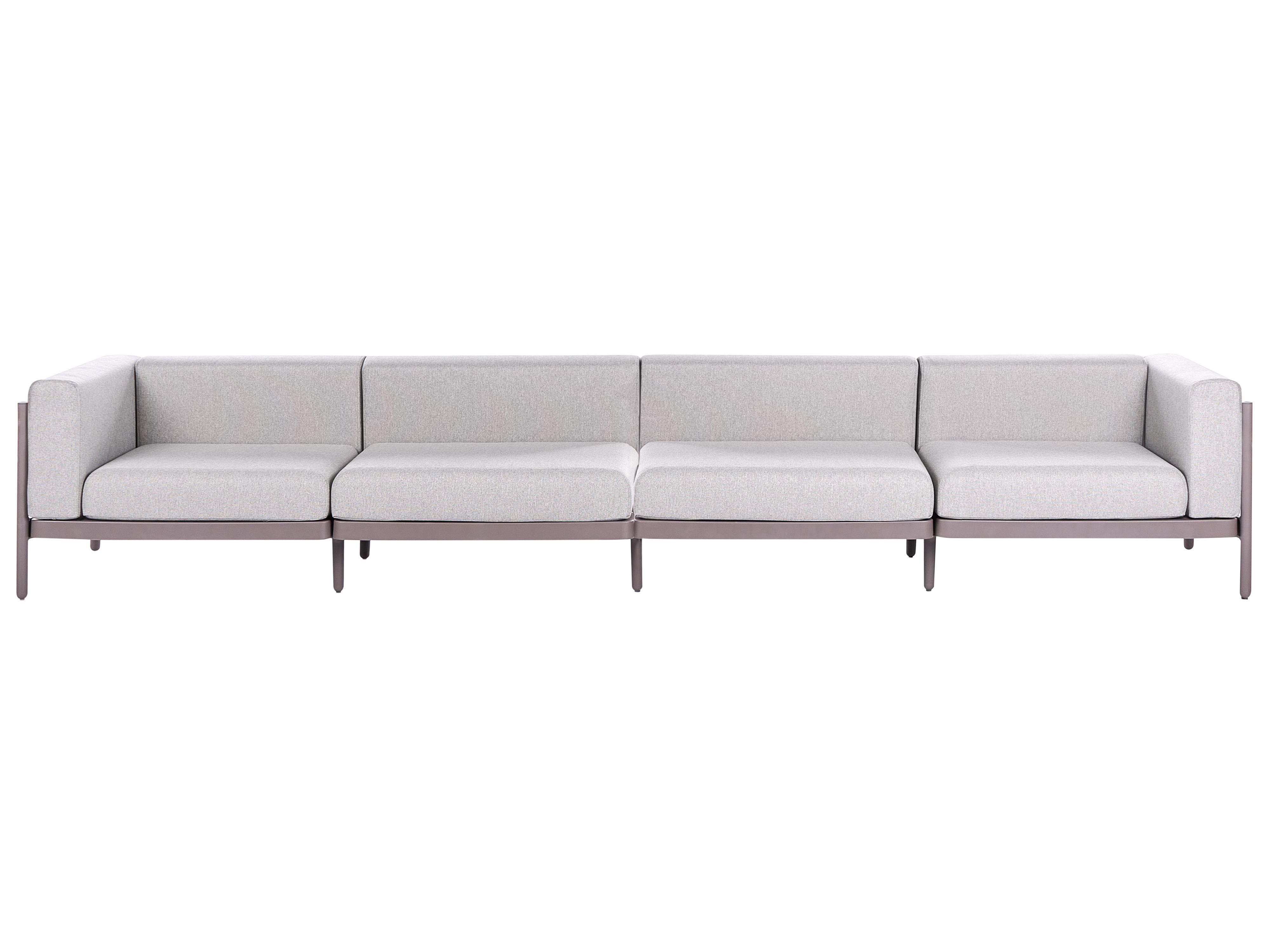 Tuin loungebank 4-zits FERRETTI Taupe