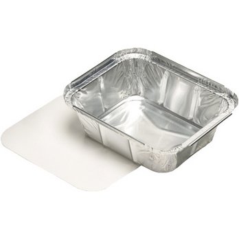 Coupelle en aluminium, avec couvercle
