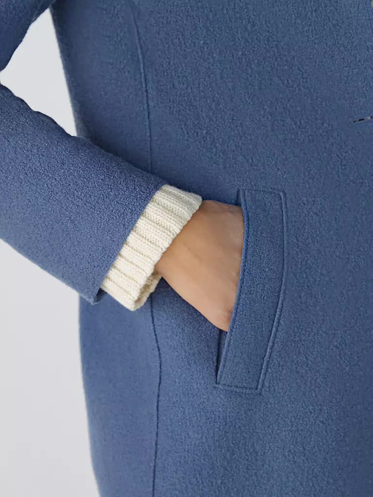 OUÍ Wollmantel blau