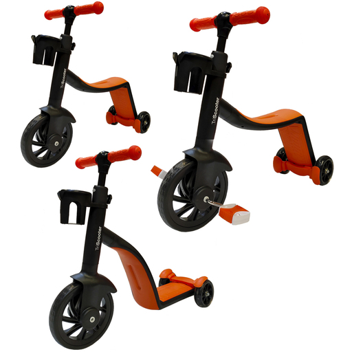 Biwond 3-em-1 Laranja Triscooter