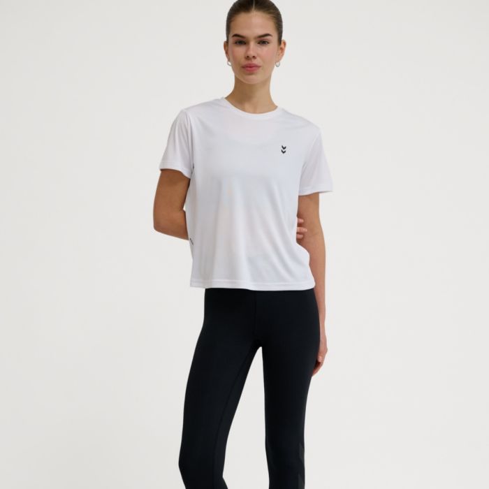 Hummel Dame T-shirts Pulse Training SS Tee Hvid