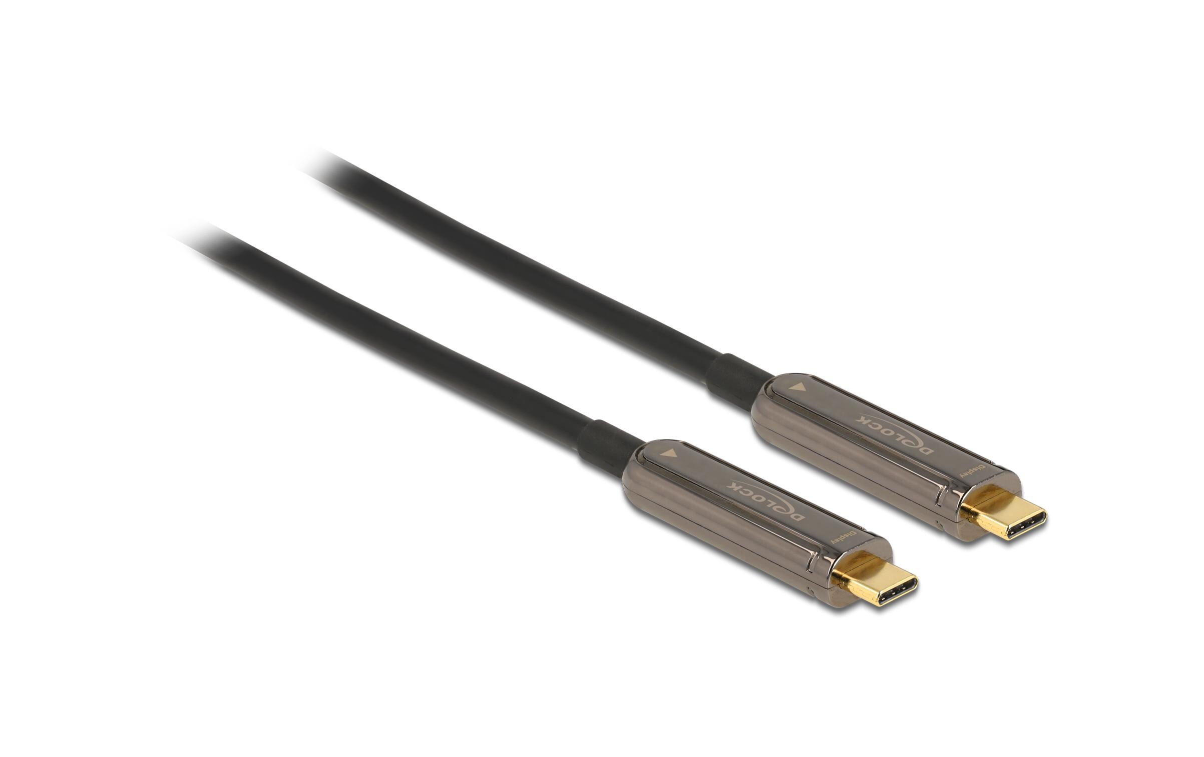 Optisches Video USB-C Kabel 15 m<br>Delock Aktives Optisches USB-C Video Kabel 4K 60 Hz 15 m