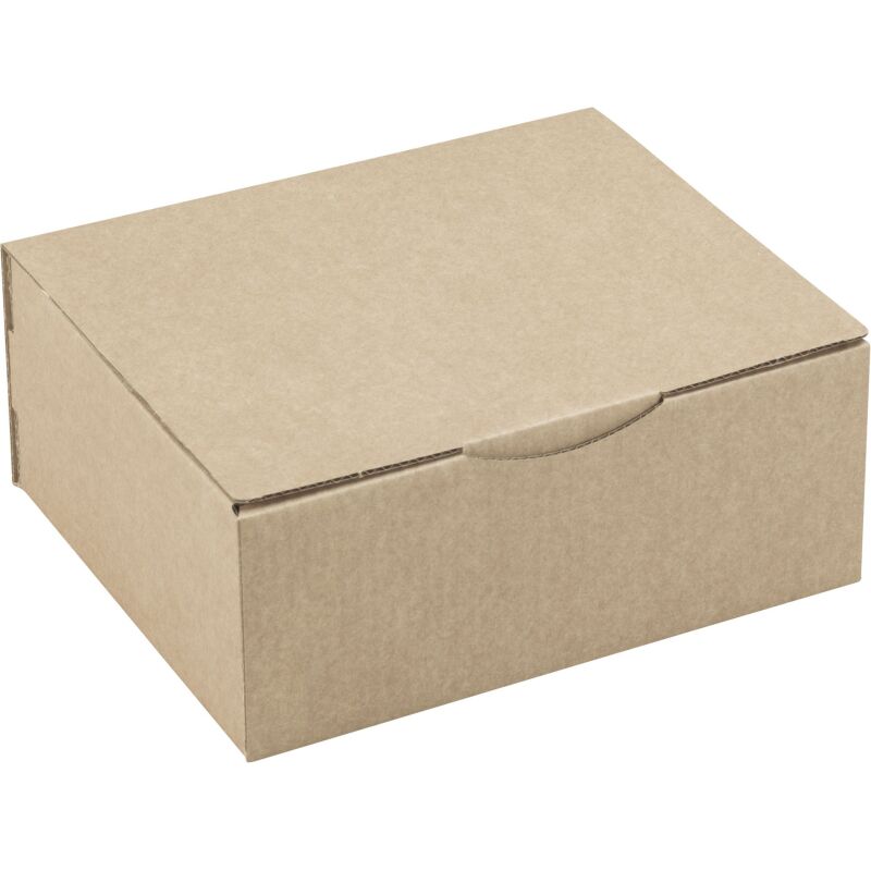 Boîte postale kraft brun simple cannelure H 10 x L 20 x P 25 cm