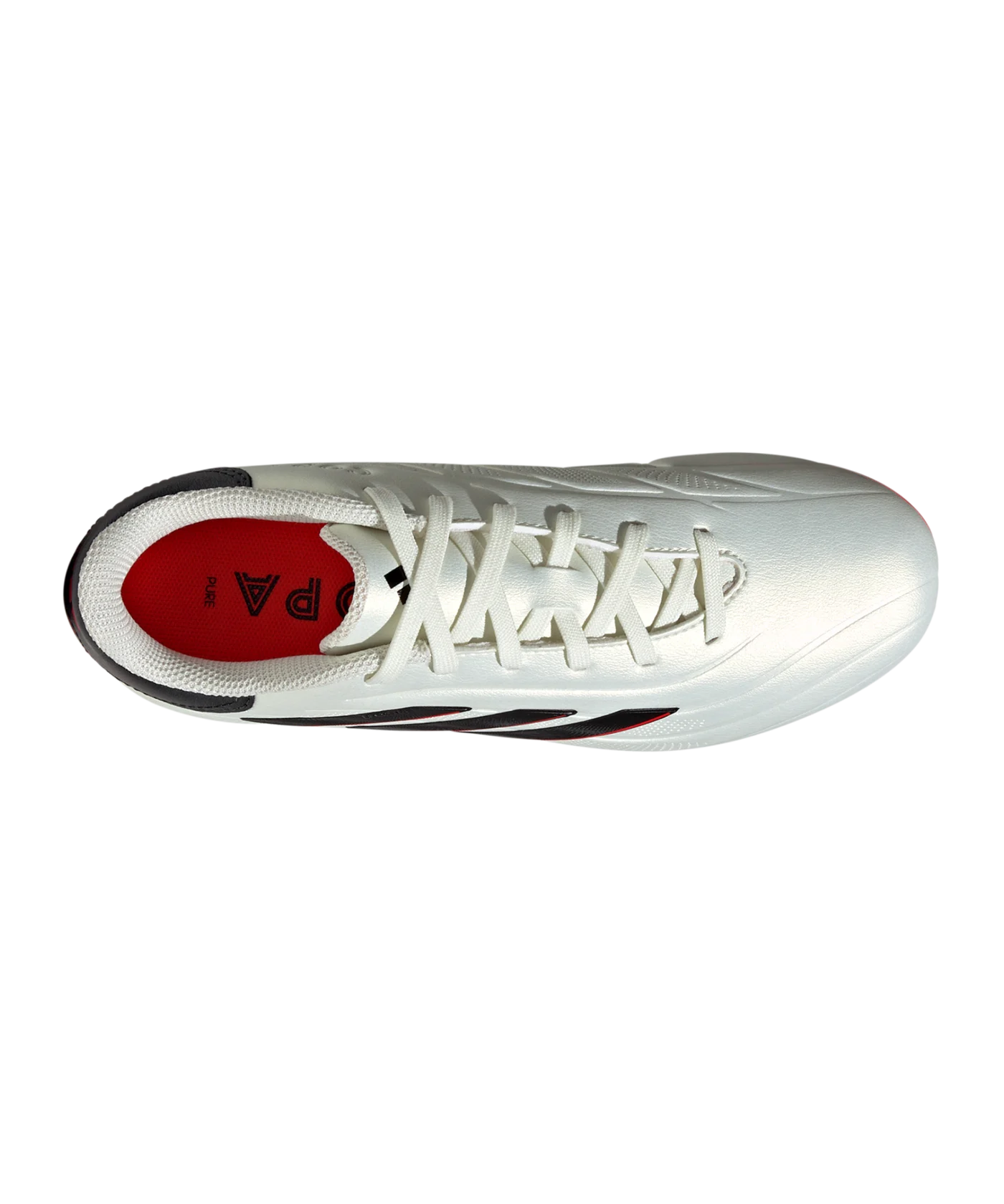 adidas COPA Pure 2 League FG Solar Energy Kids Weiss Schwarz Rot