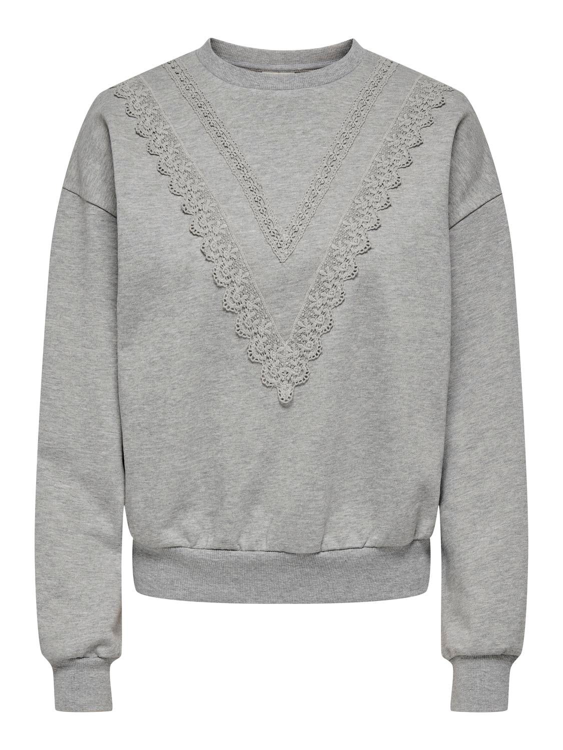 JDYEBBA Sweatshirt Light Grey Melange